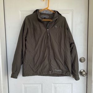 Rebar Mens ShedRain Rain Jacket Hooded Coat size S